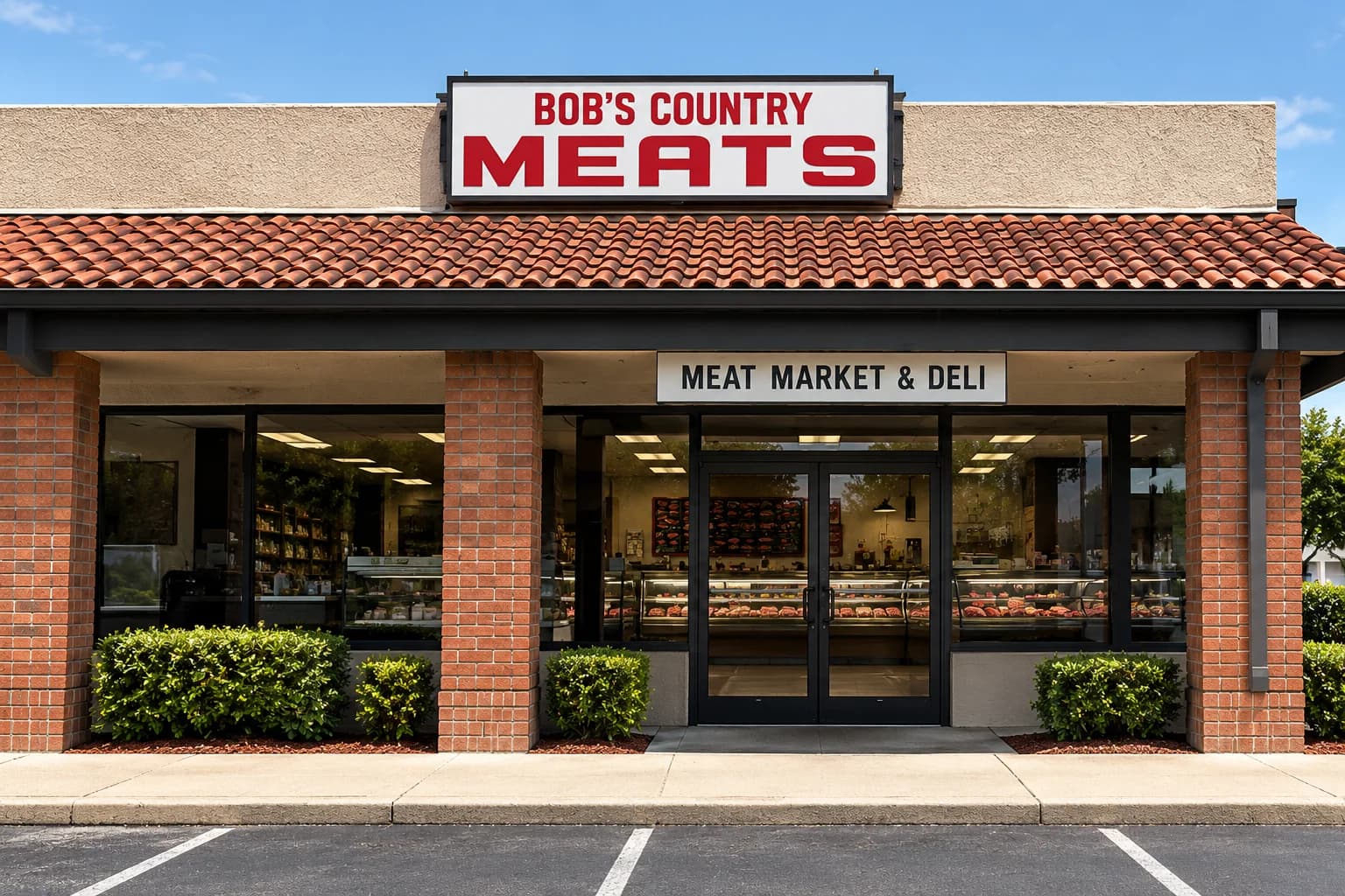 Illustrative storefront based on the homepage concept